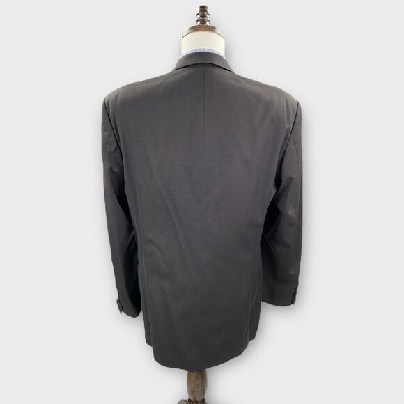 $1107 Z Zegna Blazer Mens 42R Drop 8 Slim Fit Wool 3 Button Jacket Micro Striped - Picture 4 of 15